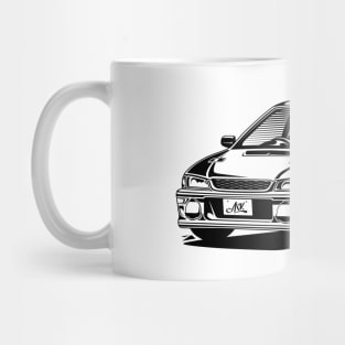 EUROBEAT INTENSIFIES - WRX STI Coupe Type R Version GC8F full-body version Mug